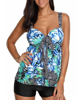 Printed Cutout Back Tanki